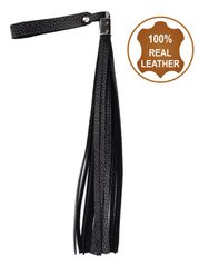 Флогер з натуральної шкіри Flirty Soft Leather - Black, BM-00027