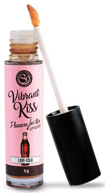 Блеск для губ с эффектом вибрации Secret Play - LIP GLOSS Vibrant Kiss Cola, 6 грамм