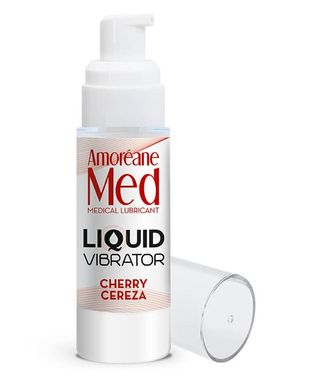 Стимулирующий лубрикант от Amoreane Med: Liquid vibrator - Cherry ( жидкий вибратор ), 30 ml
