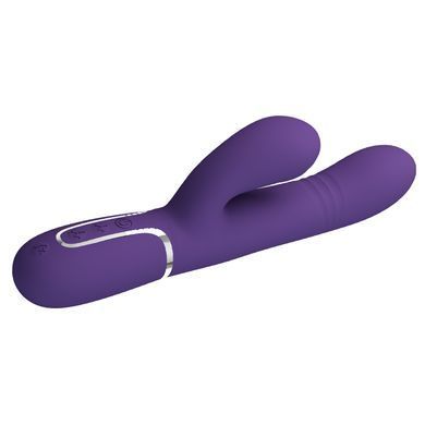 Вибромассажер с поступательным движением серии Pretty Love - Mariana Twinkled Dark Purple 7 vibration functions 4 rolling functions, BW-500034-2