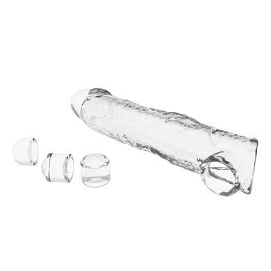 Подовжуюча насадка Pretty Love - Silas Penis Sleeve Clear, BI-026279M