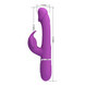 Вібратор із стимулятором клітора PRETTY LOVE - Kampas Rabbit 3 in 1 Purple, BW-500025-3