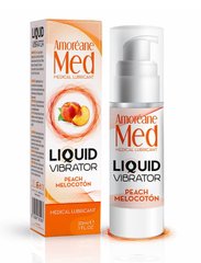 Стимулюючий лубрикант від Amoreane Med: Liquid vibrator-Peach (рідкий вібратор), 30 ml