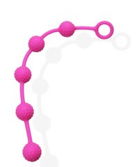 Анальные бусы Silicone Anal Beads Blue, SKN-ANL035 Pink