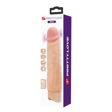 Реалістичний вібратор, що перезаряджається Pretty Love - Rufus Realistic Vibrating Dildo, BW-500082