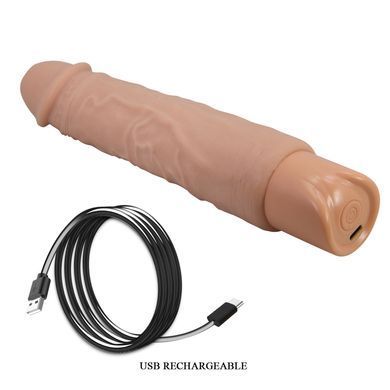 Реалістичний вібратор, що перезаряджається Pretty Love - Rufus Realistic Vibrating Dildo, BW-500082