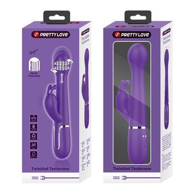 Вібромасажер із поступальним рухом серії Pretty Love - Dejon Dark Purple, BW-500014-2