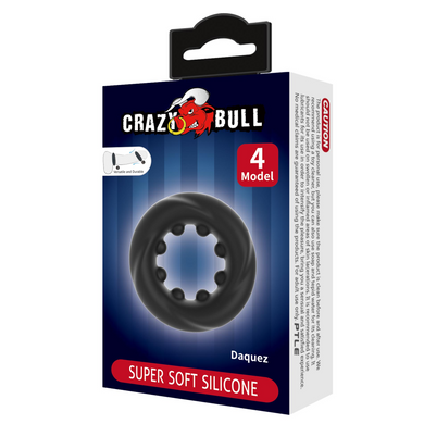 Эрекционное кольцо Crazy Bull №4 - DAQUEZ super soft silicone, BI-210354