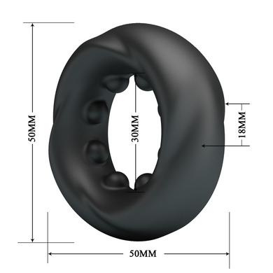 Эрекционное кольцо Crazy Bull №4 - DAQUEZ super soft silicone, BI-210354