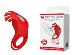 Эрекционное кольцо Pretty Love - Vibration Penis Ring Ruben Red, BI-210311