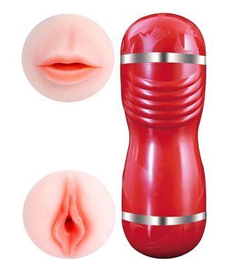Мастурбатор с двумя входами OYO - Double Pump RED, YQM-205 RED