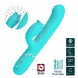 Пульсатор із кліторальним стимулятором серії Pretty Love - Gigi Green 7 thumping functions 7 licking modes, BW-500035-1