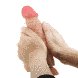 Фалоімітатор на присосці, з хребтом та ефектом ковзної шкіри LyBaile - Sliding Skin 8,5'' Flesh, BW-008105NRG