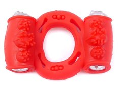 Эрекционное вибро кольцо BOSS Vibrating Cock Ring Double Red, BS6700036