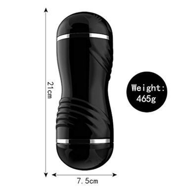 Мастурбатор із двома входами OYO - Double Pump BLACK, YQM-205 BLACK