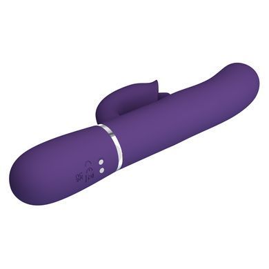 Пульсатор із кліторальним стимулятором серії Pretty Love - Gigi Dark Purple 7 thumping functions 7 licking modes, BW-500035-2