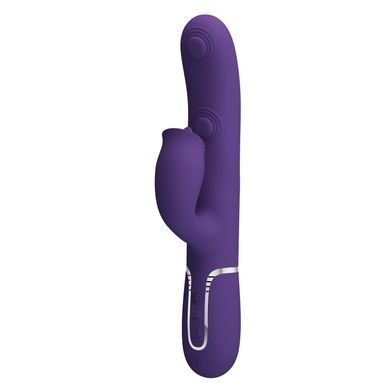 Пульсатор із кліторальним стимулятором серії Pretty Love - Gigi Dark Purple 7 thumping functions 7 licking modes, BW-500035-2