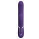 Пульсатор із кліторальним стимулятором серії Pretty Love - Gigi Dark Purple 7 thumping functions 7 licking modes, BW-500035-2