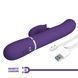 Пульсатор із кліторальним стимулятором серії Pretty Love - Gigi Dark Purple 7 thumping functions 7 licking modes, BW-500035-2