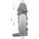 Насадка - презерватив Brave Man, BI-016012-2 ( сіра )