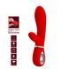Вібратор з м'якою головкою і кліторальной стимуляцією Pretty Love - Thomas USB Red, BI-014621-2
