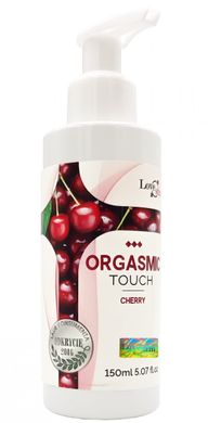 Ароматизированный лубрикант и массажный гель 2 в 1 с возбуждающим эффектом Love Stim - Orgasmic Touch Cherry, 150 ml