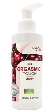Ароматизированный лубрикант и массажный гель 2 в 1 с возбуждающим эффектом Love Stim - Orgasmic Touch Cherry, 150 ml