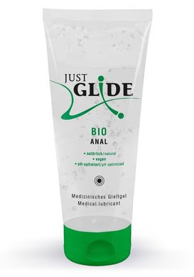 Веганське органічне анальне масло на водній основі - Just Glide Bio Anal, 200 ml