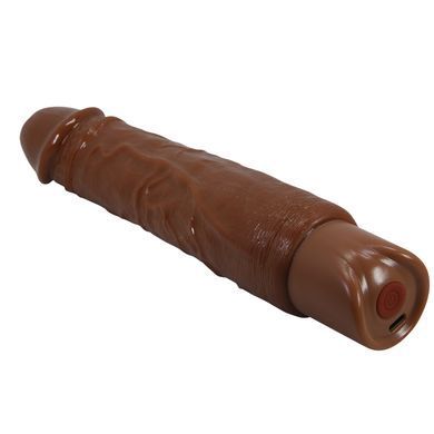 Реалістичний вібратор, що перезаряджається Pretty Love - Rufus Realistic Vibrating Dildo Brown, BW-500082-1
