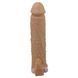 Подовжуюча насадка з вібростимуляцією Pretty Love - Quillon Vibrating Penis Sleeve Skin, BI-026281Z