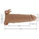 Подовжуюча насадка з вібростимуляцією Pretty Love - Quillon Vibrating Penis Sleeve Skin, BI-026281Z