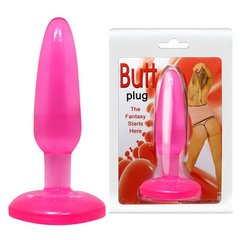 Анальная пробка на присоске "Butt plug" BI-017001 Pink