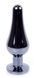 Анальний затор Boss Series - Jewellery Dark Silver BUTT PLUG Red, BS6400055