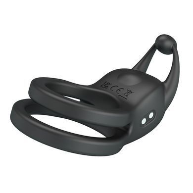 Кільце ерекційне Pretty Love - Goodwin Vibrating Double Penis Ring, BI-210222