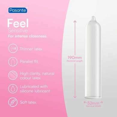 Ультратонкие презервативы Pasante - Sensitive Feel, №144