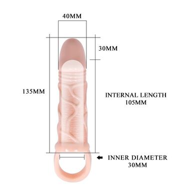 Насадка-презерватив "Men extension" BI-026210