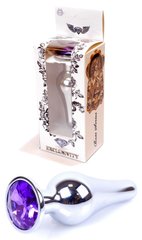 Анальний затор Boss Series - Jewellery Silver BUTT PLUG Purple, BS6400079