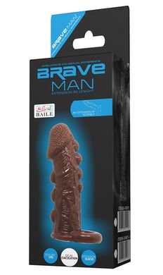 Насадка - презерватив Brave Man, BI-016012-1 ( тілесна )