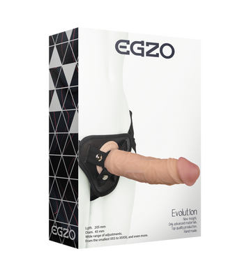 Жіночий страпон EGZO Evolution STR002 ( 20,5 см х 4,5 см )