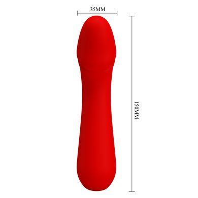 Вибромассажер для стимуляции точки G Pretty Love - Cetus Red, BI-014723-2