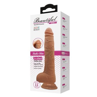 Фаллоимитатор на присоске Baile Beautiful DICK 11'' Flesh, BW-008038NR-1