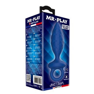 Анальна пробка MR.PLAY - Butt Plug with Loop Size L, BI-040214-MR
