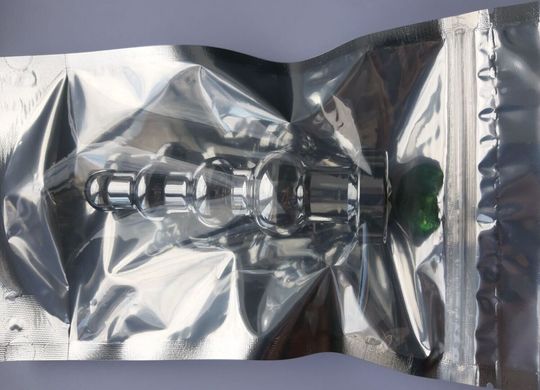 Рифленая анальная пробка с кристаллом SKN-MS114 ( длина 12,9 см, диаметр 3,8 см, вес 181 гр. )
