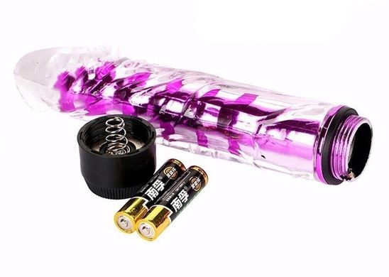 Вагінальний вібратор XESE Cristal Purple (довжина 17,5 см, діаметр 3,5 см), GSV-04 Purple