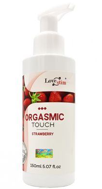 Ароматизированный лубрикант и массажный гель 2 в 1 с возбуждающим эффектом Love Stim - Orgasmic Touch Strawberry, 150 ml