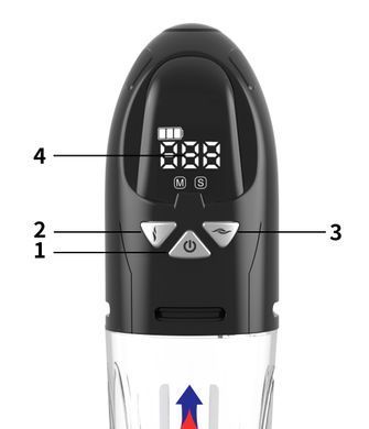 Водонепроницаемая, автоматическая вакуумная помпа с зарядкой от USB CANWIN Water Pump LCD, P466AU