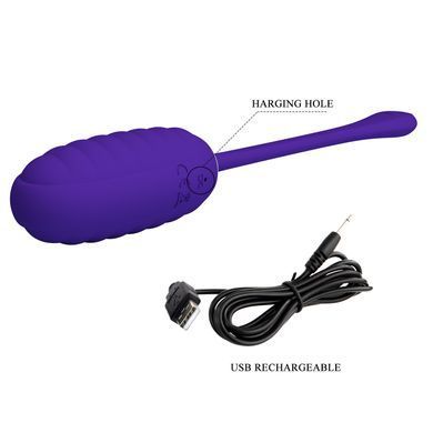 Віброяйце серії Pretty Love - Kirk EGG Purple, BI-014654-3