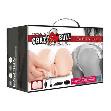Мастурбатор вагина-анус с вибрацией «Realistic Crazy Bull» BM-009141Z-1