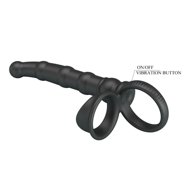 Насадка для анального секса с вибрацией PRETTY LOVE - Tatum, 10 vibration functions, BI-210375