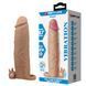 Подовжуюча насадка з вібростимуляцією Pretty Love - Xerxes Vibrating Penis Sleeve Skin, BI-026282Z